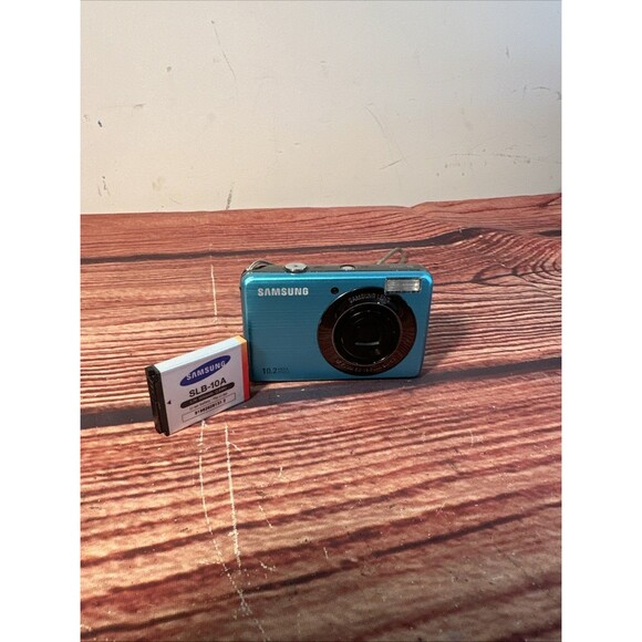 Samsung SL202 Blue 10.2MP Digital Camera with Battery - TESTED - Picture 3 of 10